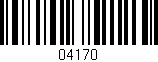 Código de barras (EAN, GTIN, SKU, ISBN): '04170'
