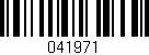 Código de barras (EAN, GTIN, SKU, ISBN): '041971'