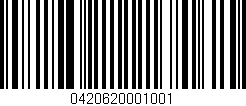 Código de barras (EAN, GTIN, SKU, ISBN): '0420620001001'
