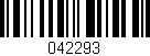 Código de barras (EAN, GTIN, SKU, ISBN): '042293'