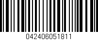 Código de barras (EAN, GTIN, SKU, ISBN): '042406051811'