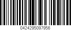 Código de barras (EAN, GTIN, SKU, ISBN): '0424295097956'