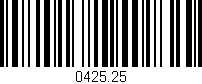Código de barras (EAN, GTIN, SKU, ISBN): '0425.25'