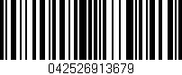 Código de barras (EAN, GTIN, SKU, ISBN): '042526913679'