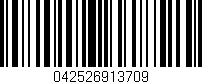 Código de barras (EAN, GTIN, SKU, ISBN): '042526913709'