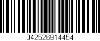 Código de barras (EAN, GTIN, SKU, ISBN): '042526914454'