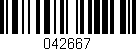Código de barras (EAN, GTIN, SKU, ISBN): '042667'