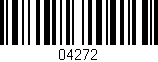 Código de barras (EAN, GTIN, SKU, ISBN): '04272'