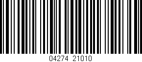 Código de barras (EAN, GTIN, SKU, ISBN): '04274/21010'