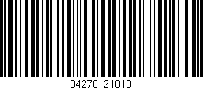 Código de barras (EAN, GTIN, SKU, ISBN): '04276/21010'