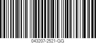 Código de barras (EAN, GTIN, SKU, ISBN): '043207-2521-GG'
