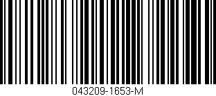 Código de barras (EAN, GTIN, SKU, ISBN): '043209-1653-M'