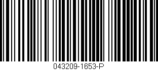 Código de barras (EAN, GTIN, SKU, ISBN): '043209-1653-P'