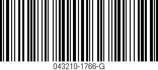 Código de barras (EAN, GTIN, SKU, ISBN): '043210-1766-G'