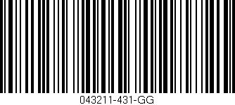 Código de barras (EAN, GTIN, SKU, ISBN): '043211-431-GG'