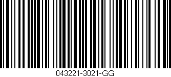 Código de barras (EAN, GTIN, SKU, ISBN): '043221-3021-GG'