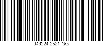 Código de barras (EAN, GTIN, SKU, ISBN): '043224-2521-GG'