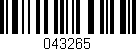 Código de barras (EAN, GTIN, SKU, ISBN): '043265'