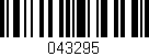 Código de barras (EAN, GTIN, SKU, ISBN): '043295'