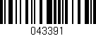 Código de barras (EAN, GTIN, SKU, ISBN): '043391'