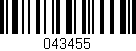 Código de barras (EAN, GTIN, SKU, ISBN): '043455'