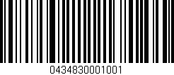 Código de barras (EAN, GTIN, SKU, ISBN): '0434830001001'