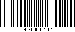 Código de barras (EAN, GTIN, SKU, ISBN): '0434930001001'