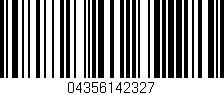 Código de barras (EAN, GTIN, SKU, ISBN): '04356142327'