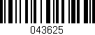 Código de barras (EAN, GTIN, SKU, ISBN): '043625'