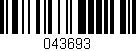 Código de barras (EAN, GTIN, SKU, ISBN): '043693'