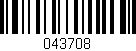 Código de barras (EAN, GTIN, SKU, ISBN): '043708'