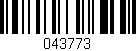 Código de barras (EAN, GTIN, SKU, ISBN): '043773'