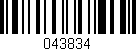 Código de barras (EAN, GTIN, SKU, ISBN): '043834'
