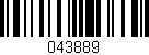 Código de barras (EAN, GTIN, SKU, ISBN): '043889'
