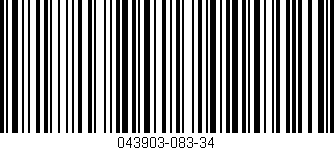 Código de barras (EAN, GTIN, SKU, ISBN): '043903-083-34'