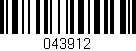 Código de barras (EAN, GTIN, SKU, ISBN): '043912'
