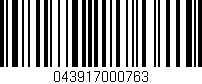 Código de barras (EAN, GTIN, SKU, ISBN): '043917000763'