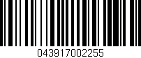 Código de barras (EAN, GTIN, SKU, ISBN): '043917002255'