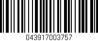 Código de barras (EAN, GTIN, SKU, ISBN): '043917003757'