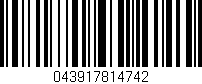 Código de barras (EAN, GTIN, SKU, ISBN): '043917814742'