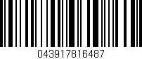 Código de barras (EAN, GTIN, SKU, ISBN): '043917816487'