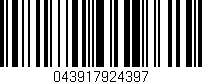 Código de barras (EAN, GTIN, SKU, ISBN): '043917924397'