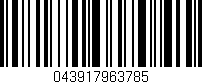 Código de barras (EAN, GTIN, SKU, ISBN): '043917963785'