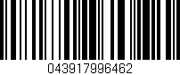 Código de barras (EAN, GTIN, SKU, ISBN): '043917996462'