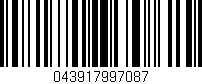 Código de barras (EAN, GTIN, SKU, ISBN): '043917997087'