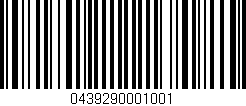 Código de barras (EAN, GTIN, SKU, ISBN): '0439290001001'