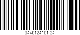 Código de barras (EAN, GTIN, SKU, ISBN): '0440124101.34'