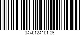 Código de barras (EAN, GTIN, SKU, ISBN): '0440124101.35'