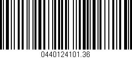 Código de barras (EAN, GTIN, SKU, ISBN): '0440124101.36'
