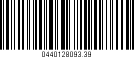 Código de barras (EAN, GTIN, SKU, ISBN): '0440128093.39'